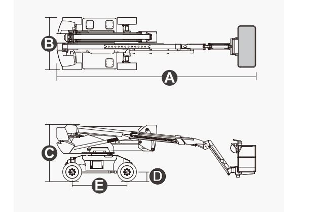 Xe nâng người Boomlift hiệu Dingli, Model BA22CHRT, D Series