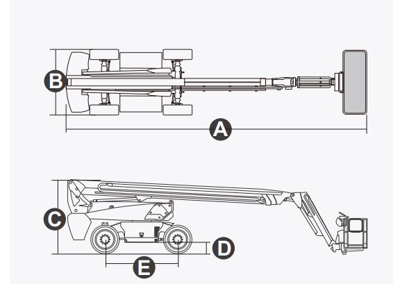 Xe nâng người Boomlift hiệu Dingli, Model BA24HRT, M Series