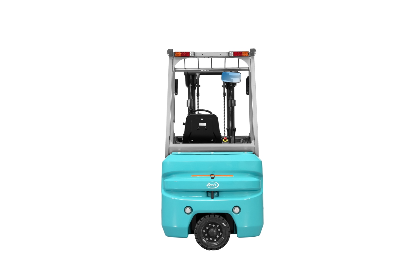 Xe nâng điện Baoli KBET15 vận hành trong lối đi kho hẹp