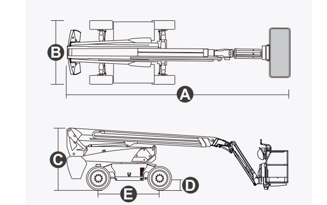 Xe nâng người Boomlift hiệu Dingli, Model BT20CRT, D Series