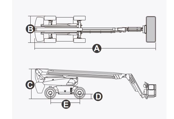 Xe nâng người Boomlift hiệu Dingli, Model BT24RT, M Series