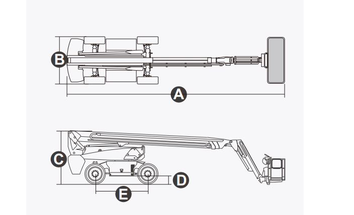 Xe nâng người Boomlift hiệu Dingli, Model BT30HRT, M Series