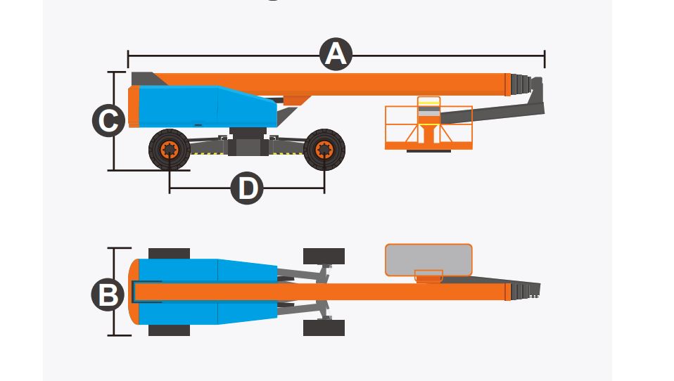  Xe nâng người Boomlift hiệu Dingli, Model BT41HRT, T Series