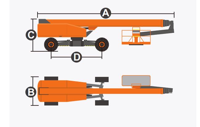 Xe nâng người Boomlift hiệu Dingli, Model BT41RT, T Series