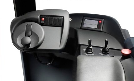 Buồng lái xe nâng reach truck Linde