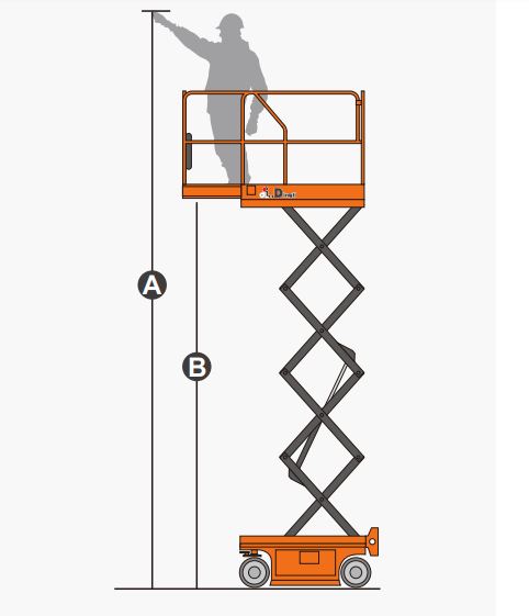 Xe nâng người Scissor lifts, hiệu Dingli model JCPT0608DCH