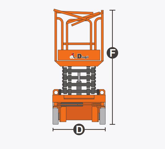 Xe nâng người Scissor lifts, hiệu Dingli model JCPT0707DCM