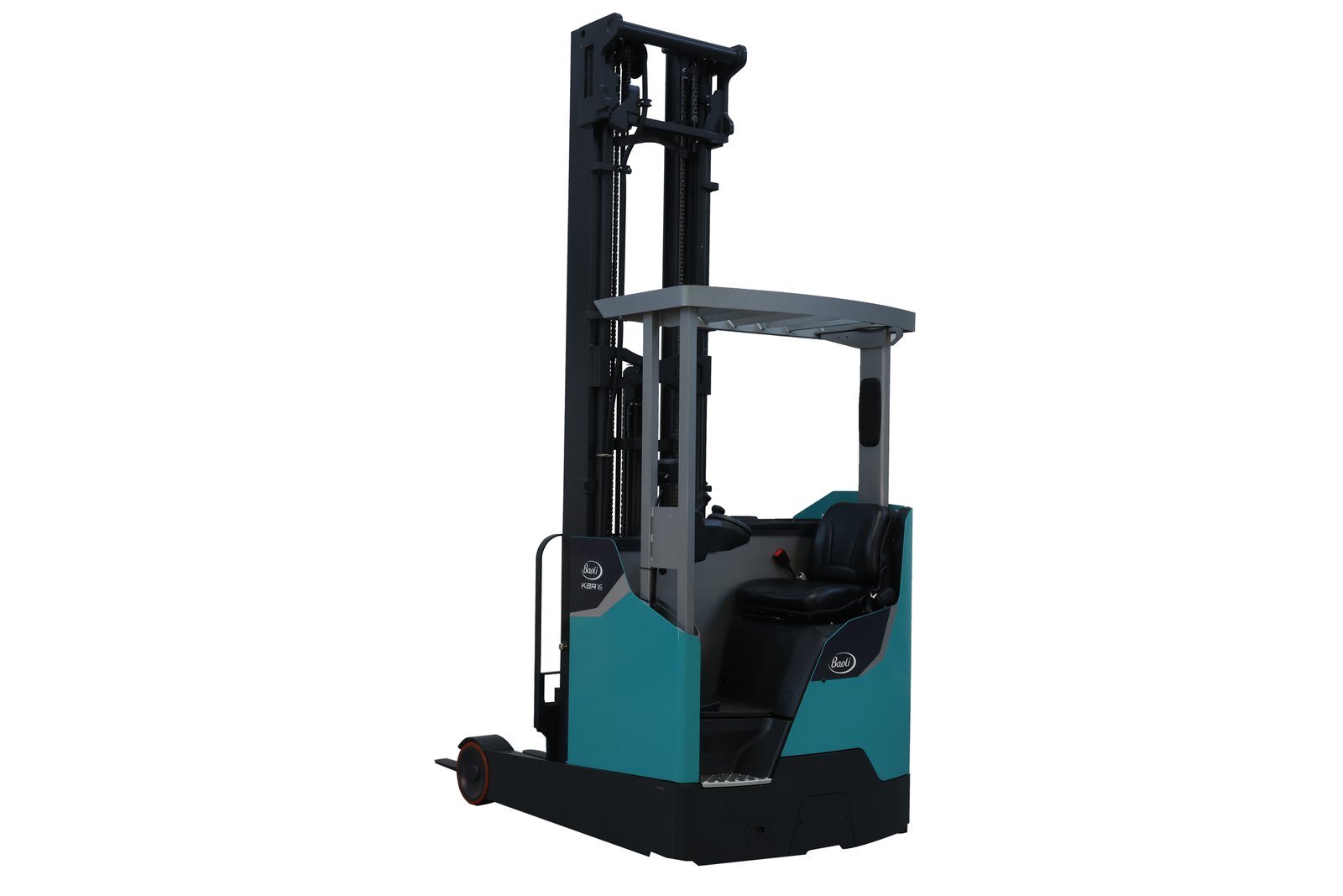 Xe nâng Reach Truck Baoli KBR16L/KBR20L 1,6–2,0 tấn – Reach truck ngồi lái cho kho kệ cao