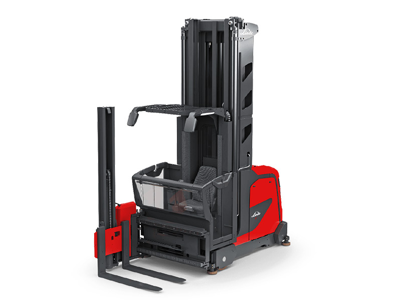 Xe nâng ba hướng Linde cho kho lối đi siêu hẹp