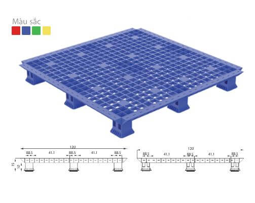 Pallet nhựa lắp ráp PL1152