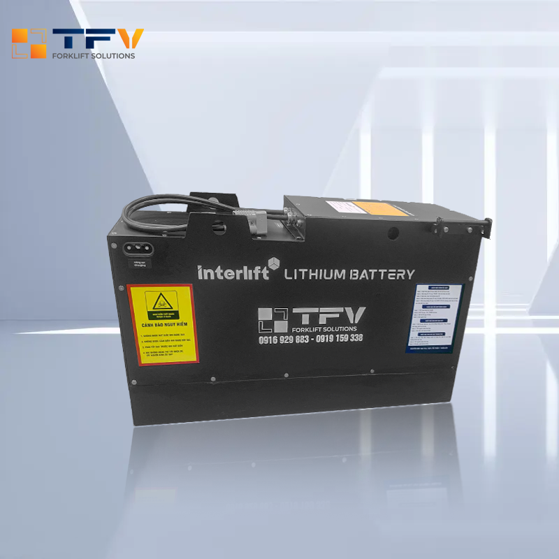 Pin Lithium 80V 690Ah Interlift cho xe nâng kho lạnh