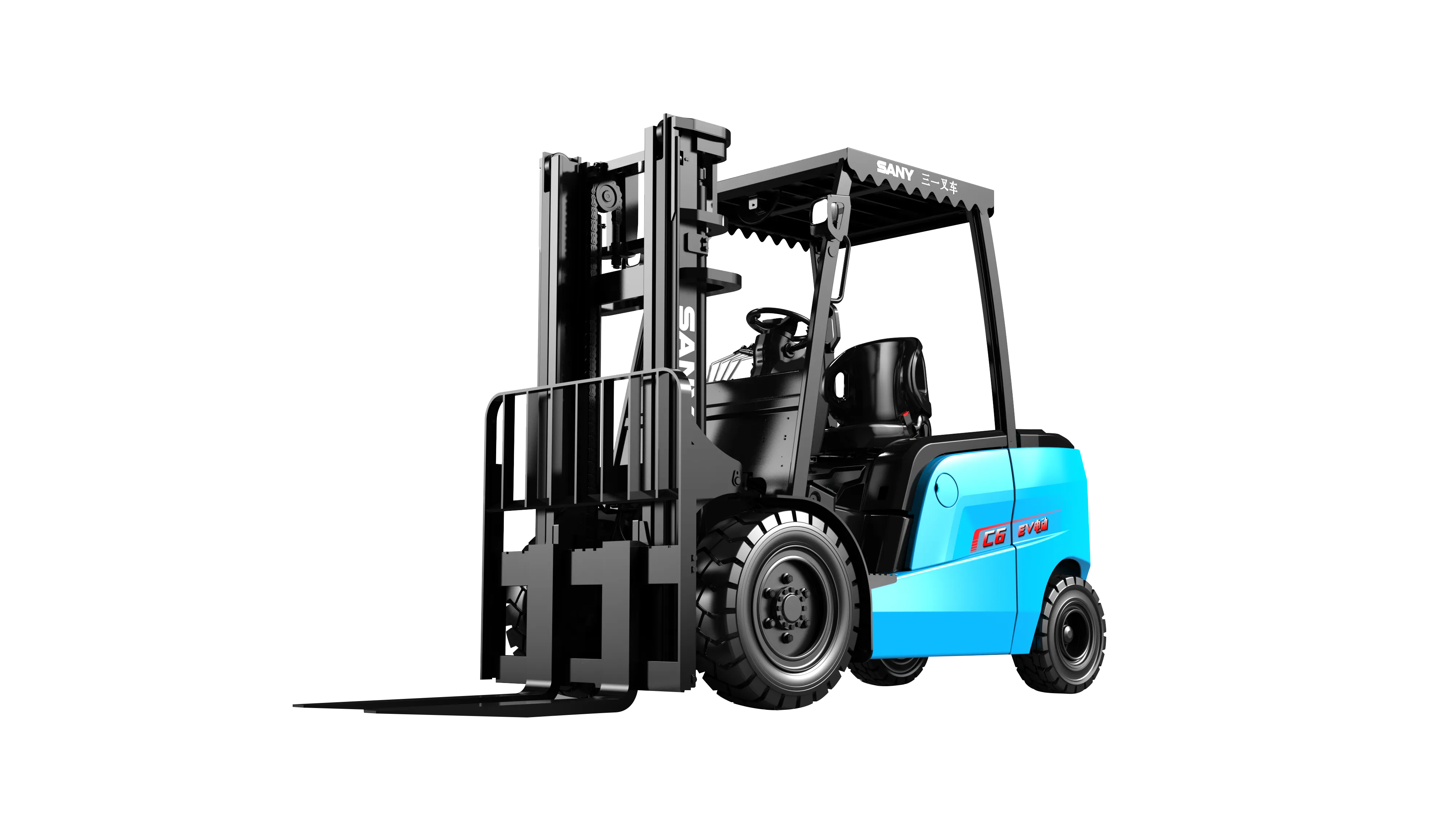 Xe nâng điện 4 tấn SANY SCP40C6 trong kho hàng