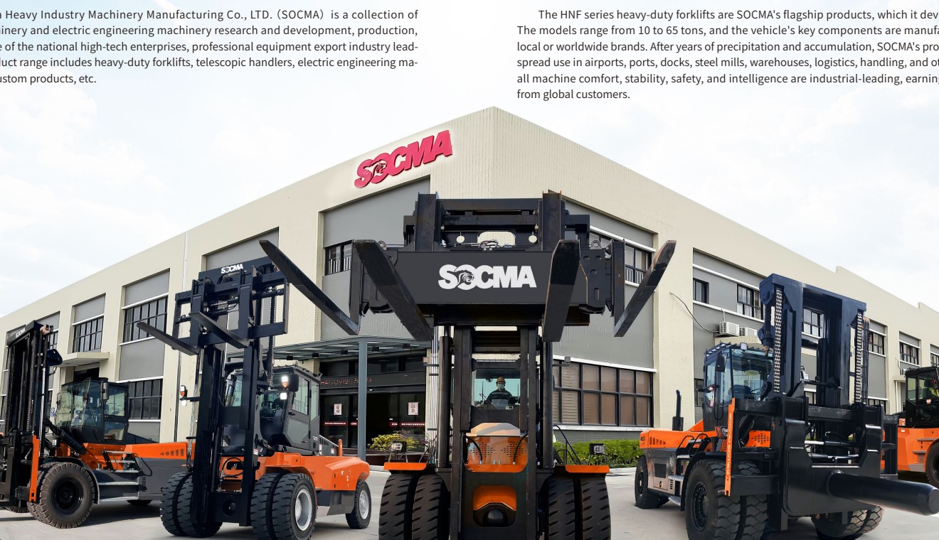 Dải xe nâng tải nặng SOCMA HNF Series tại nhà máy
