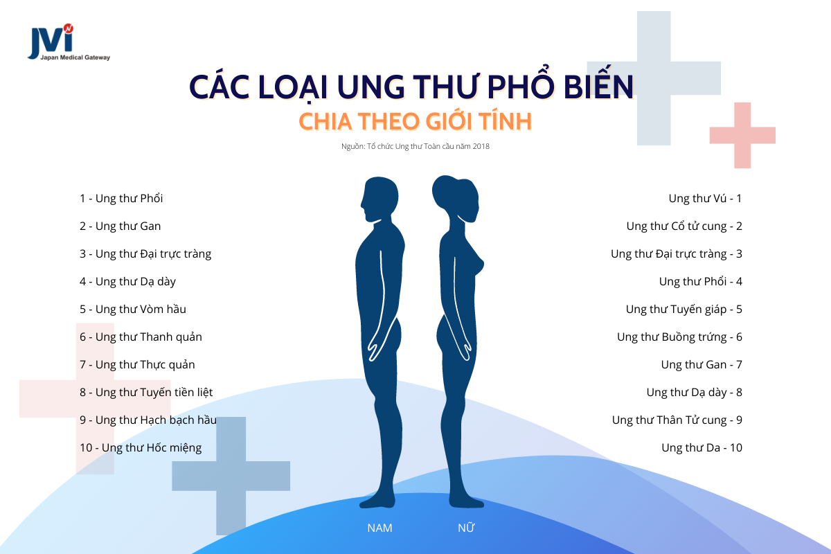 Các loại ung thư phổ biến tại Việt Nam