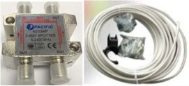 bộ đầu chia và giây cap RG6