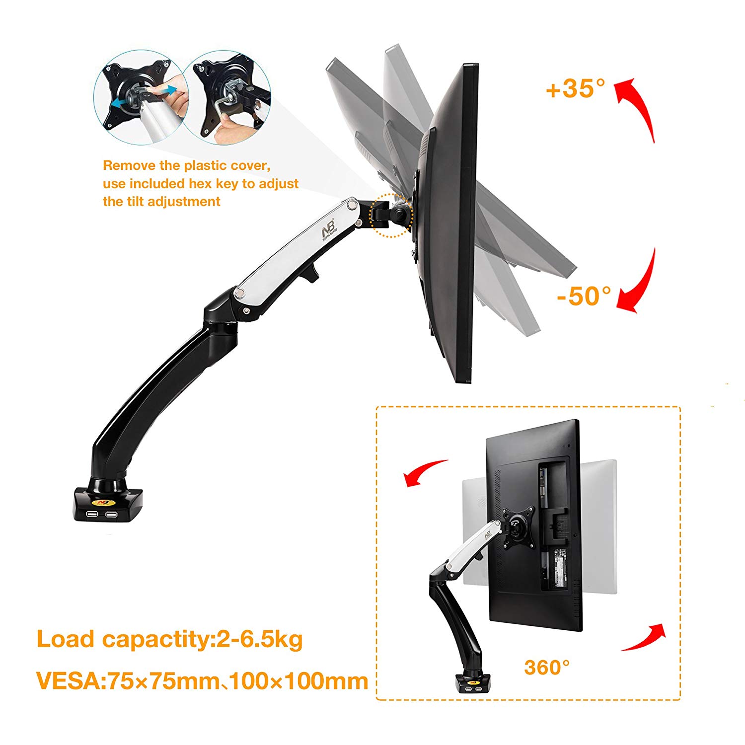 GIÁ TREO TIVI MÁY TÍNH ĐỂ BÀN F100