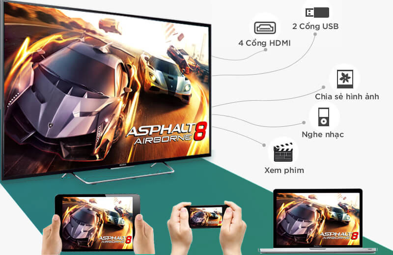 Internet Tivi LED Sony KDL48W700C 48 inch giá rẻ 8