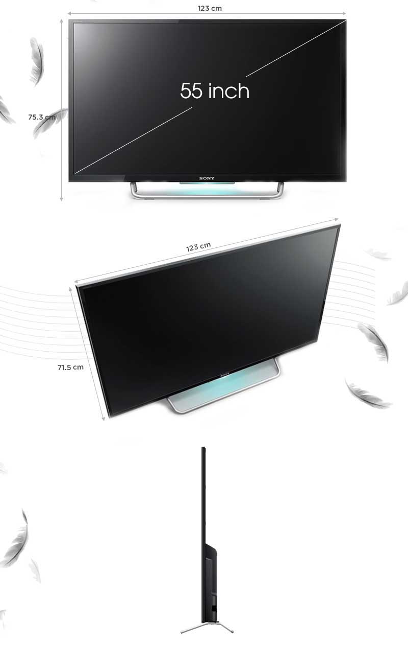 Tivi LED 3D Sony KDL55W800C 55 inch giá rẻ