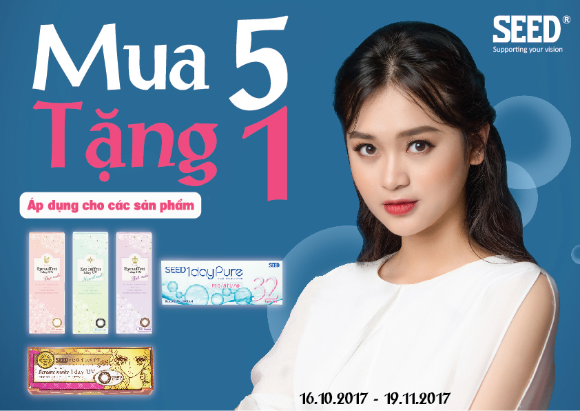 TƯNG BỪNG KHUYẾN MẠI: MUA 5 TẶNG 1