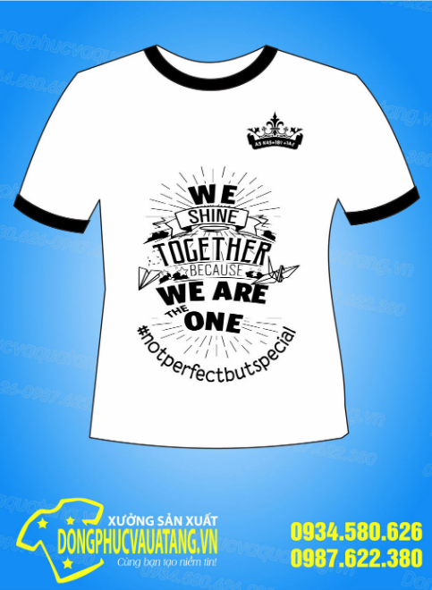 Áo lớp - A5k45 "Together we can change the world"