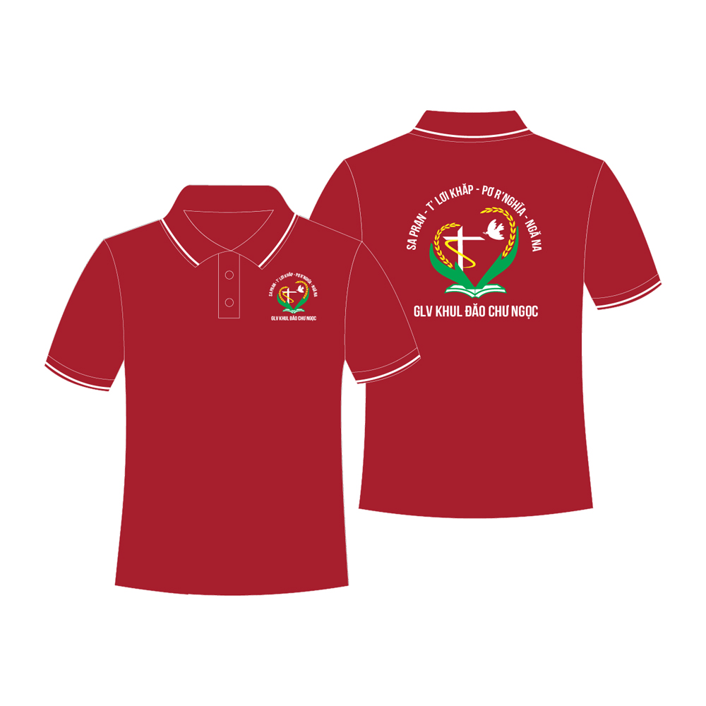 Áo Thun Đồng Phục Công Giáo Giáo Lý Viên KHUL ĐĂO CHƯ NGỌC