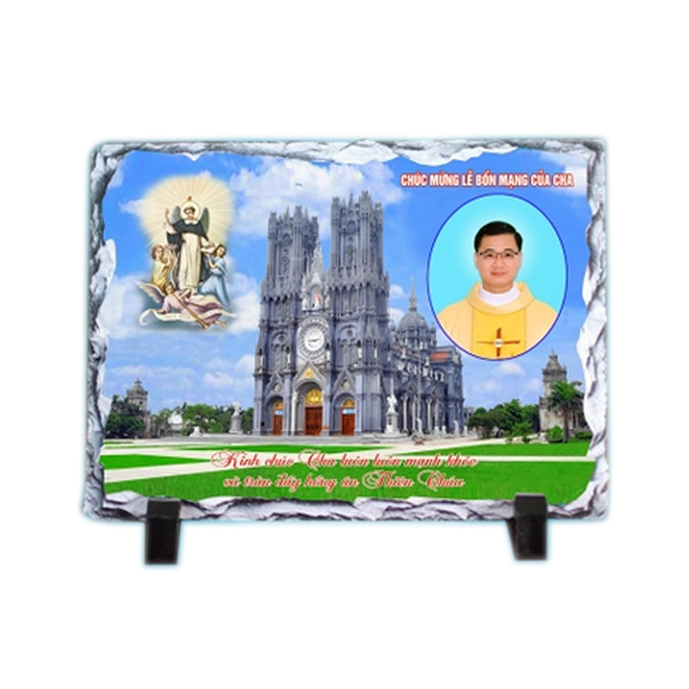 In Hình Lên Đá Nhà Thờ Giáo Xứ Bác Trạch