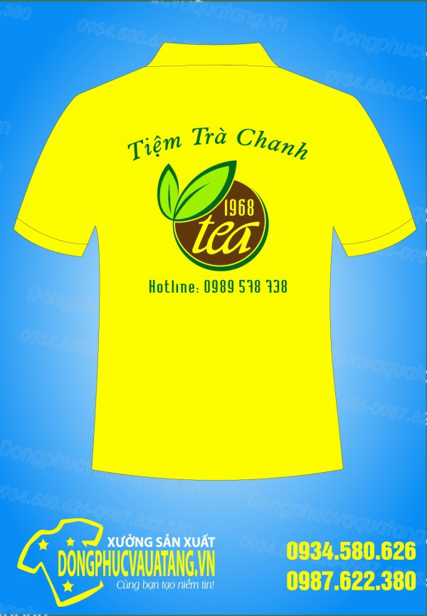 Đồng Phục Tiệm Trà Tranh 1968 Tea