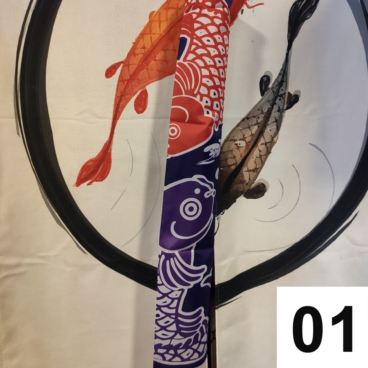 Cờ cá chép koi Nhật bằng vải