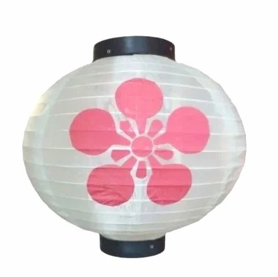 Lồng đèn tròn hoạ tiết Nhật 30cm