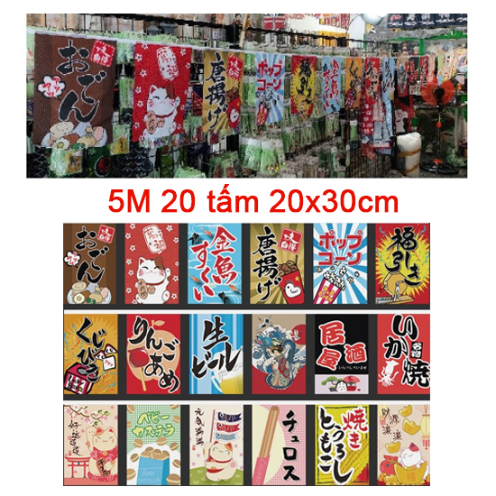 Cờ dây 5m 20 tấm 20x30cm (mã 5m10)