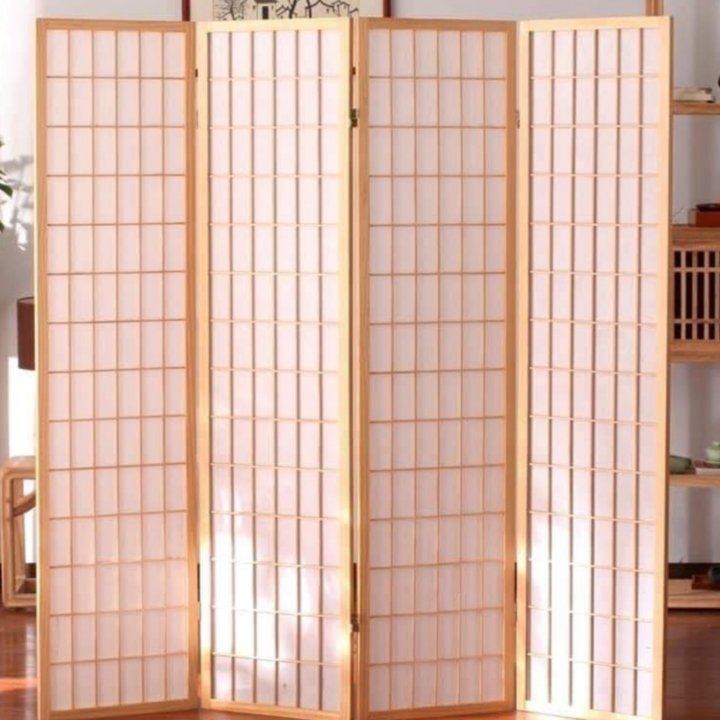 Bình phong Nhật cao 1m8x 1m76 (4 tấm) (không ship cod)khi đặt hàng liên hệ shop