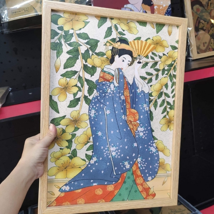 Tranh A3 không kính ép plastic