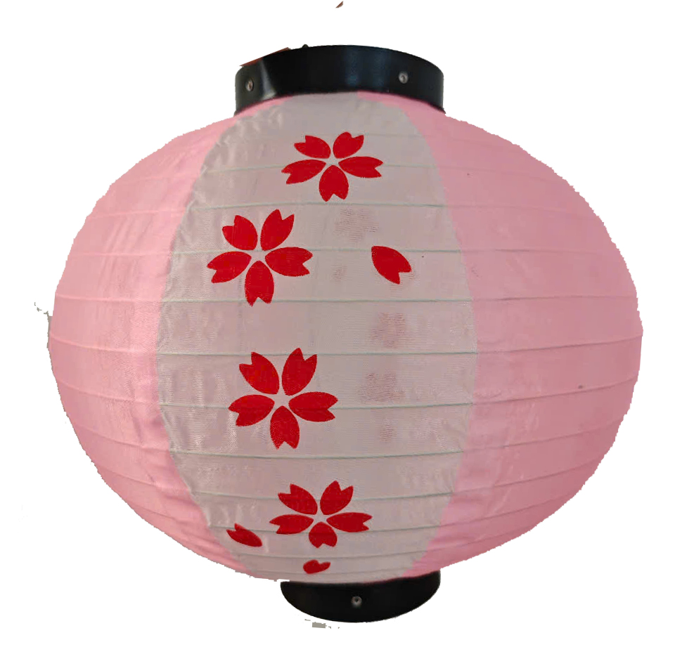 Lồng đèn tròn hoạ tiết Nhật 30cm