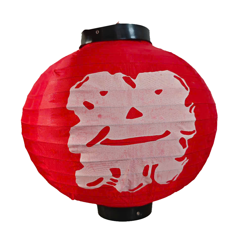 Lồng đèn tròn hoạ tiết Nhật 30cm chữ Matsuri lễ hội