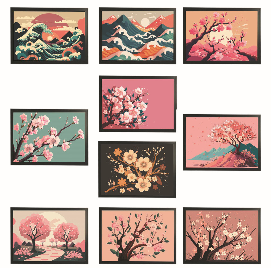 Khung tranh A4 ảnh ép plastic