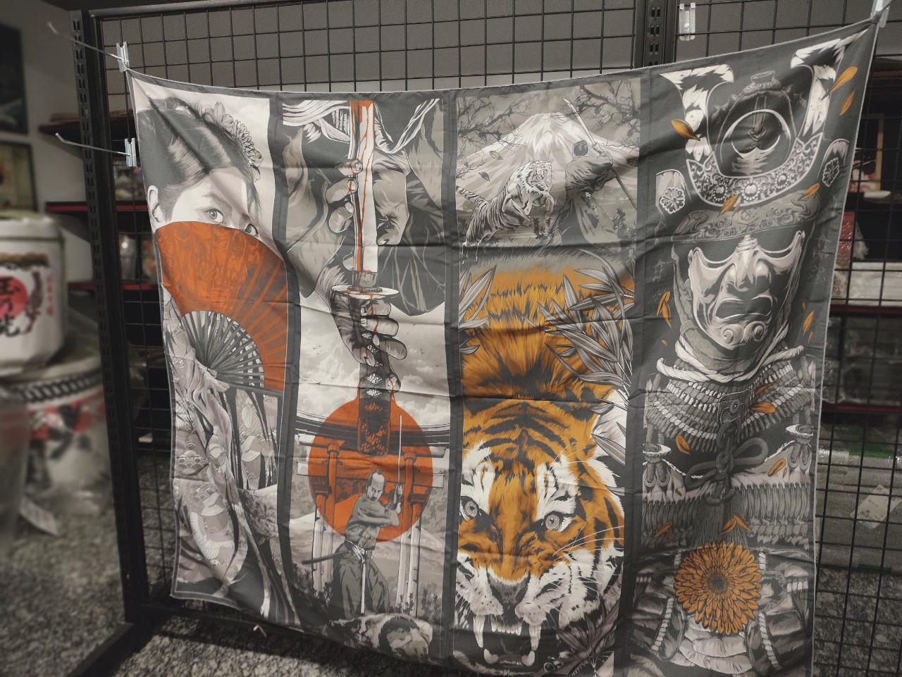 Tranh vải họa tiết Nhật 1m5x1m3