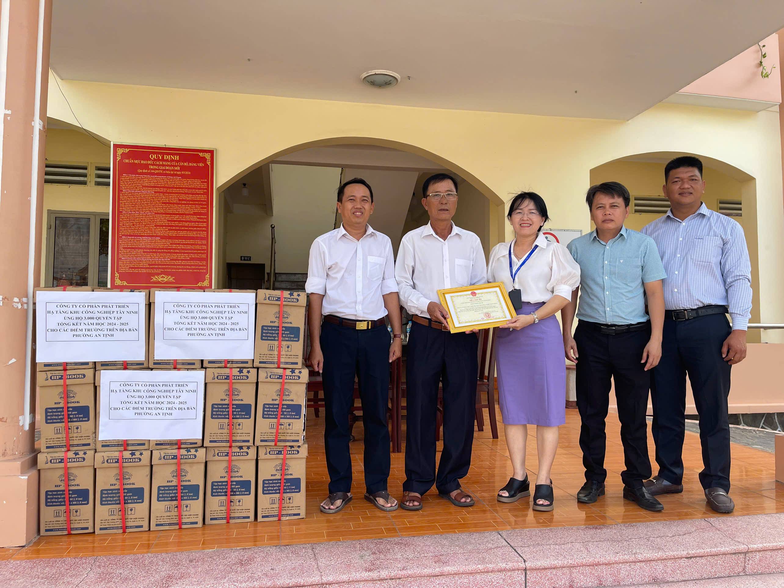 INDECO HỖ TRỢ TẬP TỔNG KẾT NĂM HỌC 2024-2025 CHO CÁC ĐIỂM TRƯỜNG TRÊN ĐỊA BÀN PHƯỜNG AN TỊNH