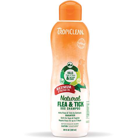Tropiclean Natural Flea & Tick Maximum Strength Shampoo