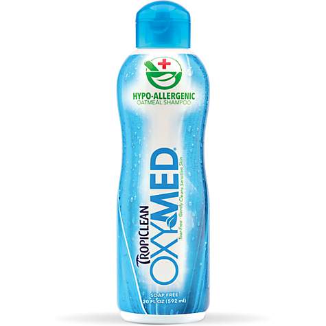 TropiClean OxyMed Hypo-Allergenic Oatmeal Pet Shampoo