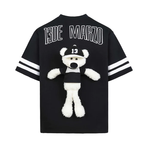 13DE MARZO TEE - Áo Thun Bear Baseball Fan (Đen) Best Quality