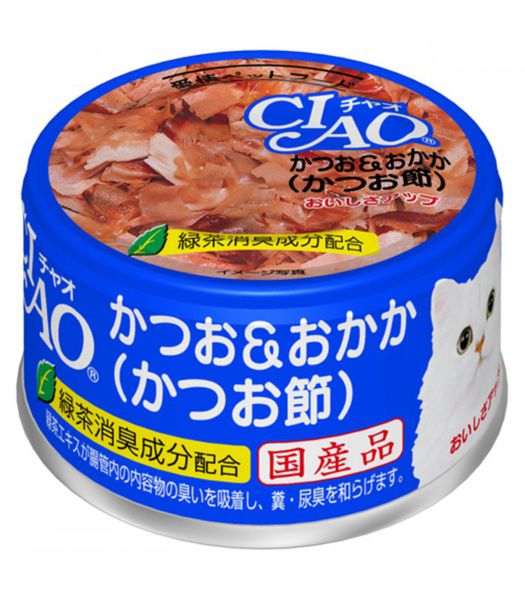CIAO CáNgừ&CáBào Thạch 85g - Ciao Tuna&DriedBonito in Jelly 85g