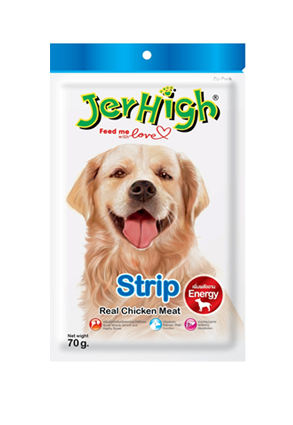 Jerhigh Strip 70g / Snack gà dạng thanh mỏng