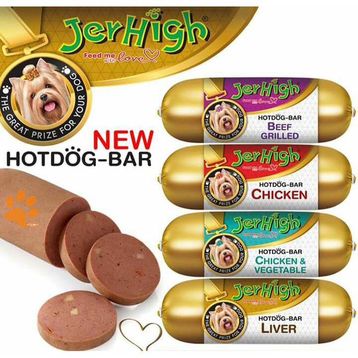 Jerhigh Hotdog bar Beef Grilled Flavor 150g / Xúc xích bò nướng