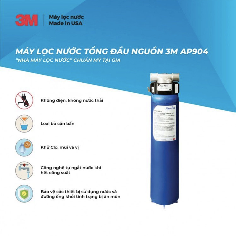 Hệ Thống Lọc Nước Tổng Đầu Nguồn 3M AP904