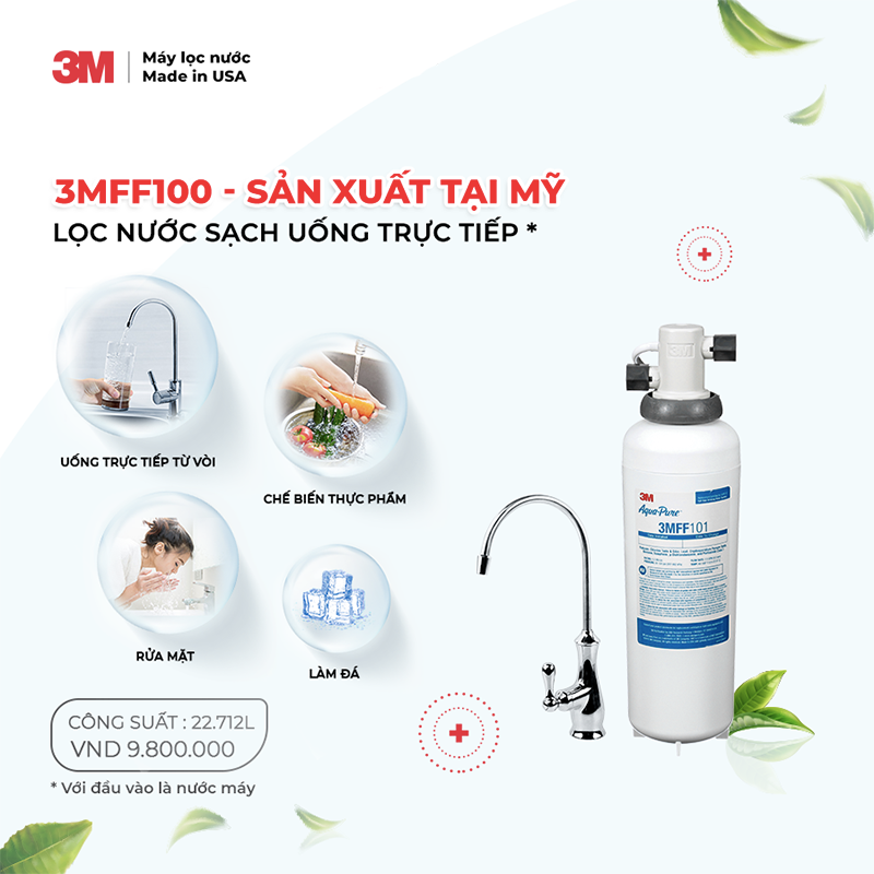 Máy Lọc Nước Uống 3M FF100 - Lắp Dưới Bồn Rửa