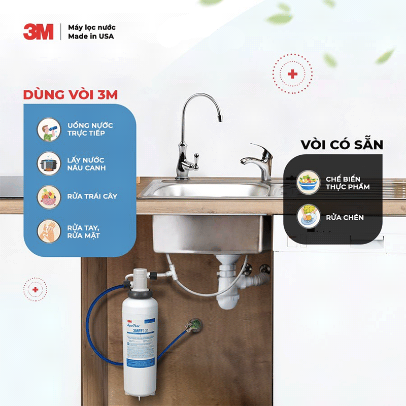 Máy Lọc Nước Uống 3M FF100 - Lắp Dưới Bồn Rửa