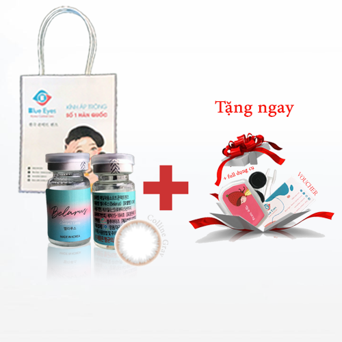 Kính áp tròng COLLINE GRAY xám nâu - Lens Hàn Quốc