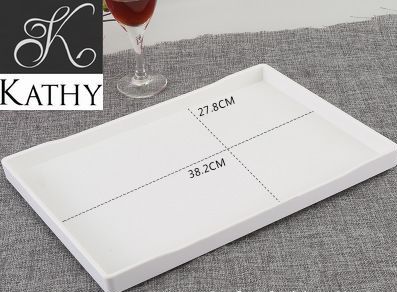 TRAY Khay chữ nhật trắng 38 cm 5084LT