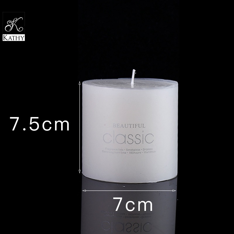 CANDLE Nến thơm trắng cỡ 7.5x7 cm 6617