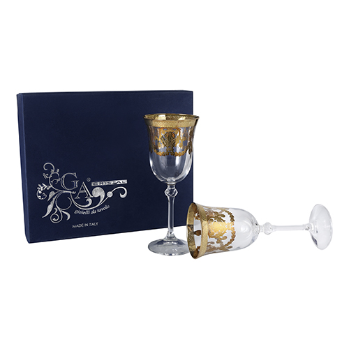 GA Set 6 ly rượu Brigitta Veneziano Gold 6612